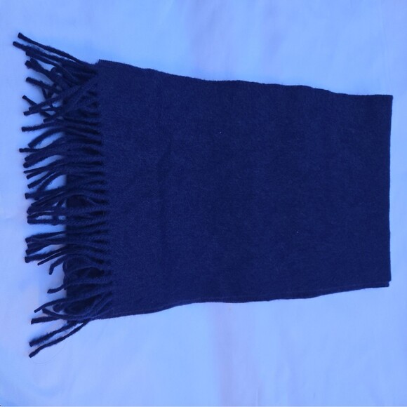New Nordstrom Blue Scarf 100% Cashmere - Picture 3 of 7